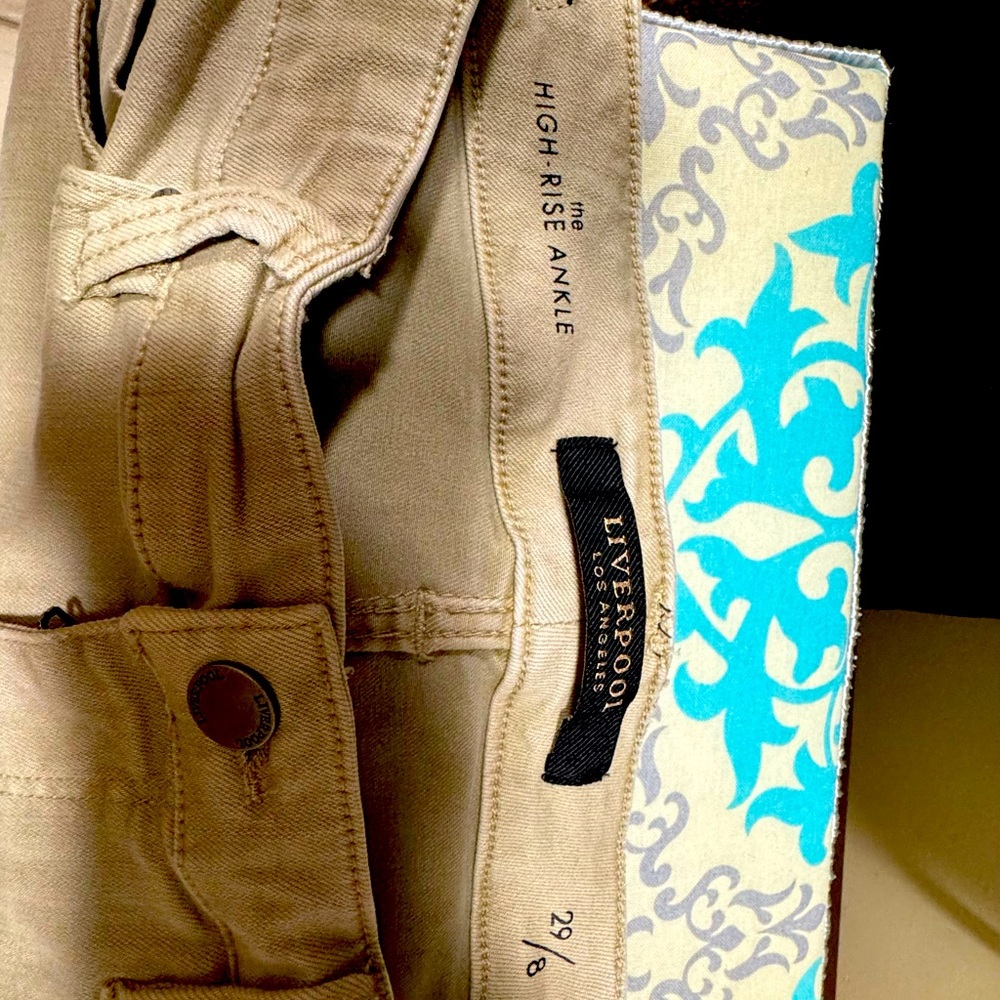 Women’s Liverpool tan jeans